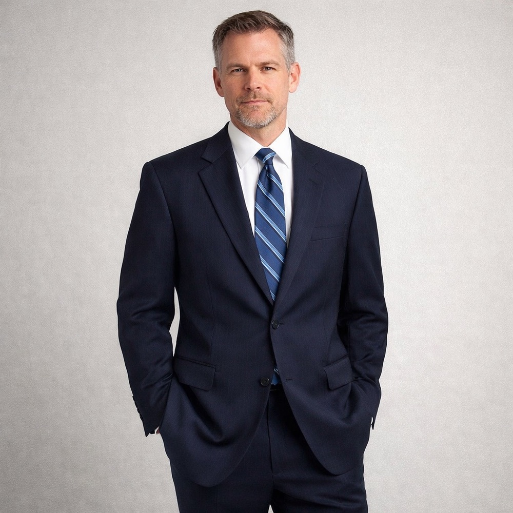 Brooks Brothers Brooksease Suit Set men’s 44R 36x28 Navy